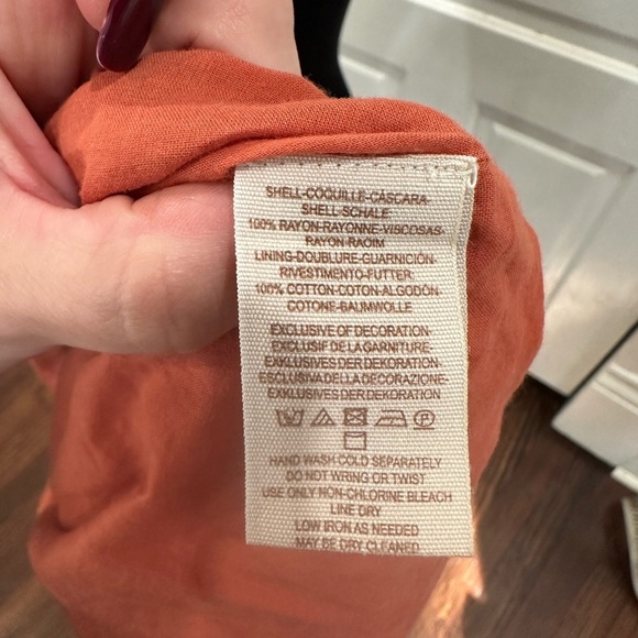 Free People Embroidered Burnt Orange Size S - Picture 8 of 8